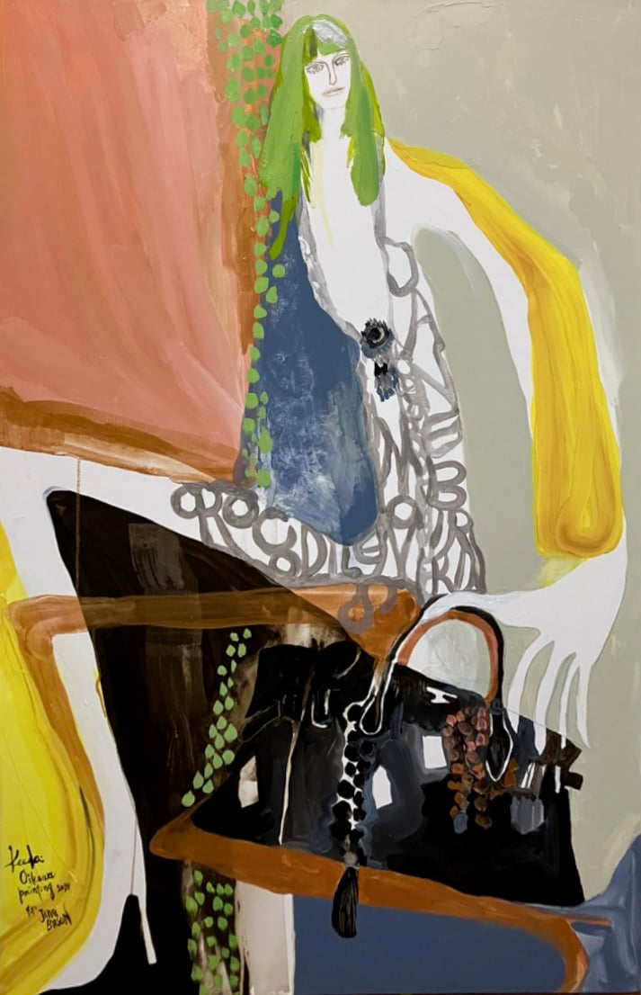 絵画 絵 バーキン JANE BIRKIN | Keeda Oikawa ONLINE STORE