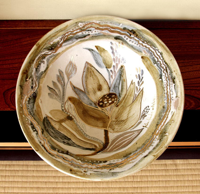 陶器大皿 コラボレーションKen x Keeda 陶器大皿『Inizio con Keeda』-Lotu