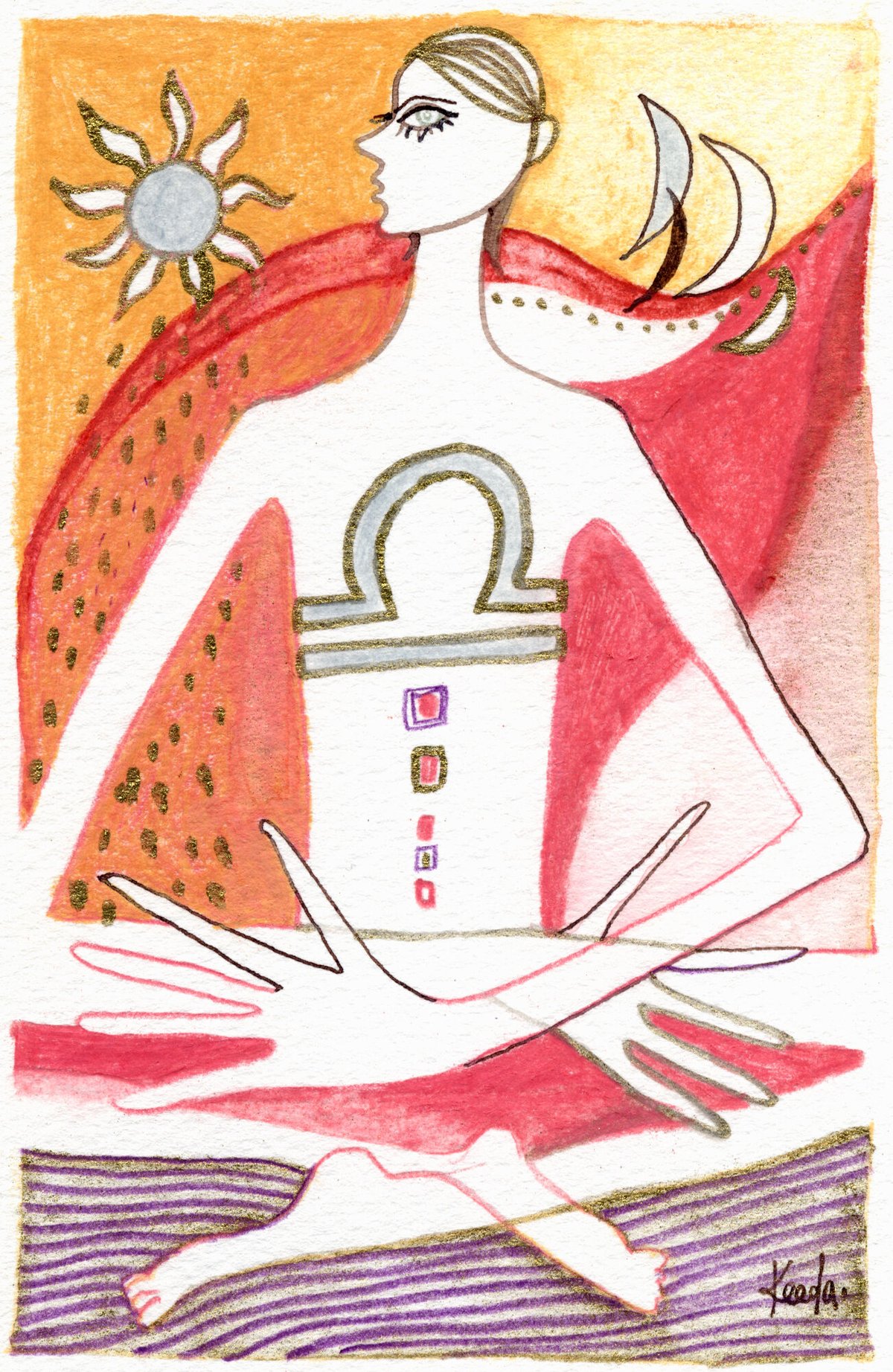 ELLE HOROSCOPE illustration 