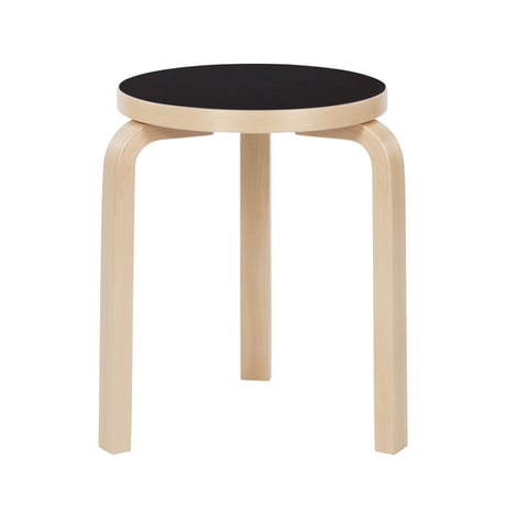 スツール60｜Alvar Aalto｜ブラックリノリウム