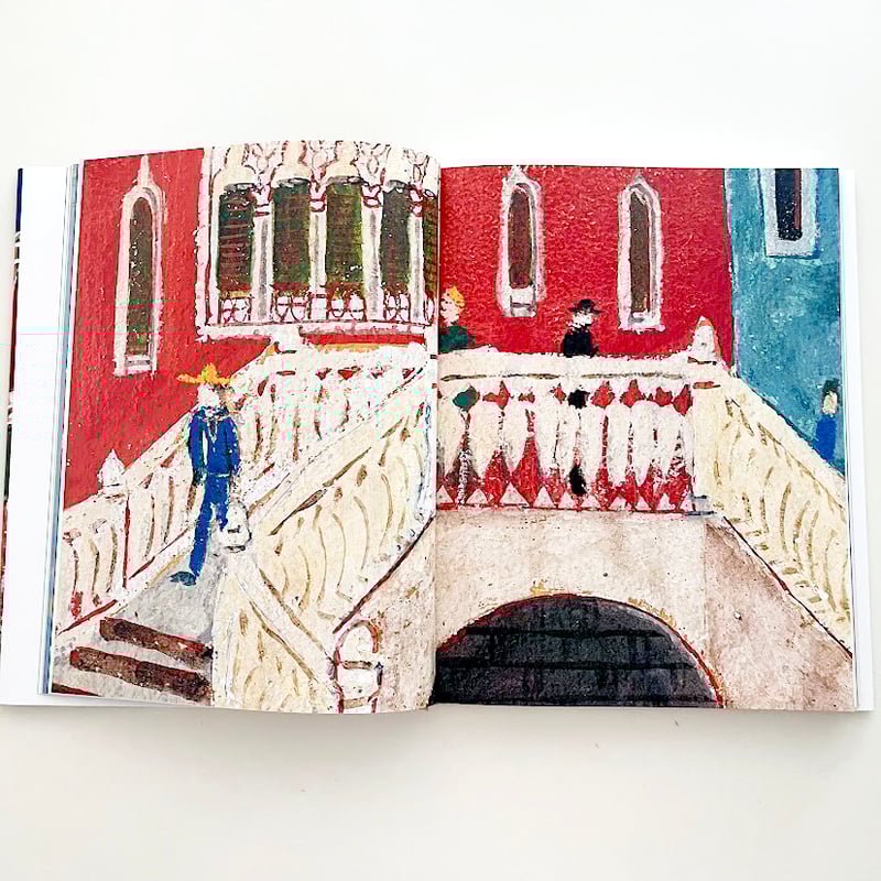 柚木沙弥郎　旅の歓び　パステル画　絵画　ドローイング原画 柚木沙弥郎｜旅の歓び、旅の色彩 | 曲線