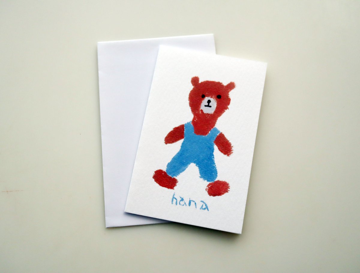 hana /samiro ミニカード（くま） | hana