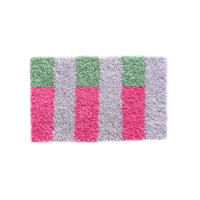 mini stripe rug (pink×green #2)