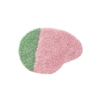 mini point rug(light green×pink)