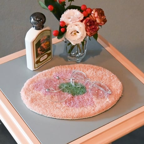 circle flower rug