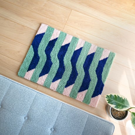 curve rug(blue)