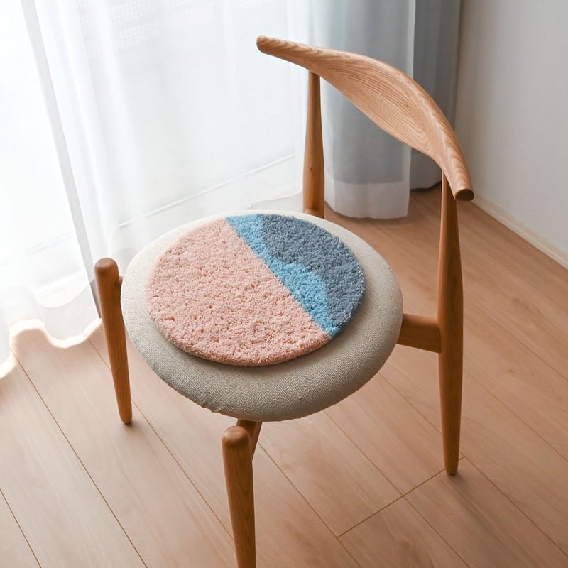 wave rug(gray×pink) | MOYO STORE wave rug(gray×pink) | MOYO STORE