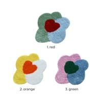 heart flower rug