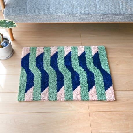 curve rug(blue)