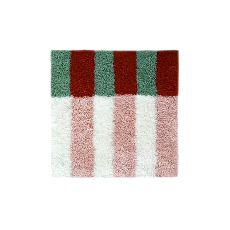 stripe rug(orange×green)