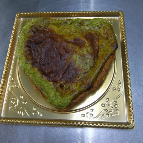 ふわとろ半熟チーズタルト抹茶ハート15cm