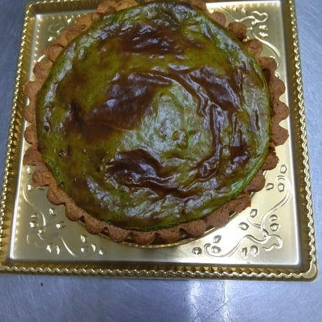 ふわとろ半熟チーズタルト 抹茶 18cm