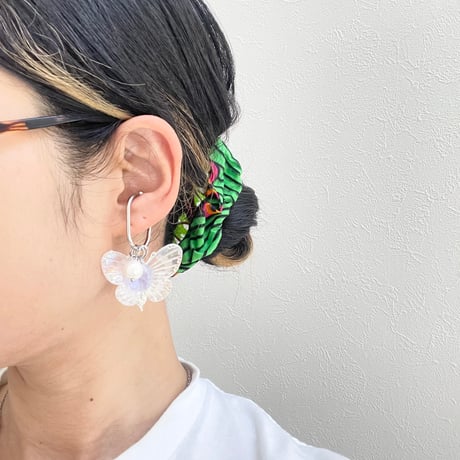蝶々が羽ばたくように-flap-　イヤーカフ