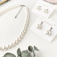 卒業式・入学式　ネックレスとピアス/イヤリングのセット