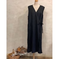 2wayリネンベストワンピース