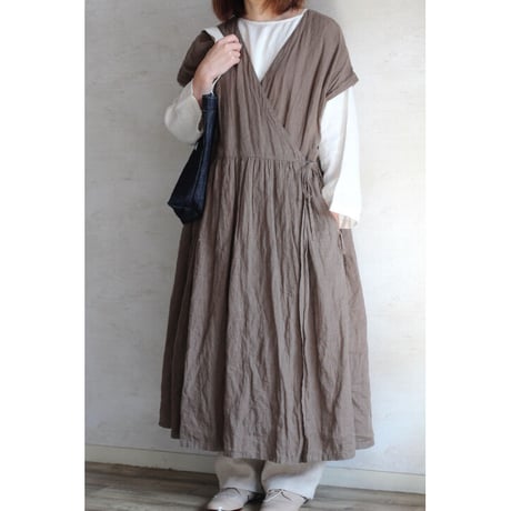 curaso exhibitionカシュクールベストワンピース