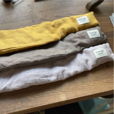 ＜新商品＞小豆とハーブのリネンネックカイロ