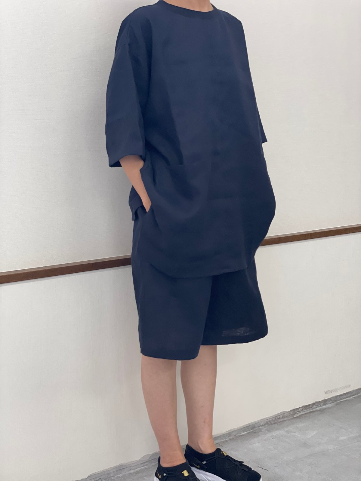 yuagari wear<linum>プルオーバーセットアップ（半袖短パン） | mihara