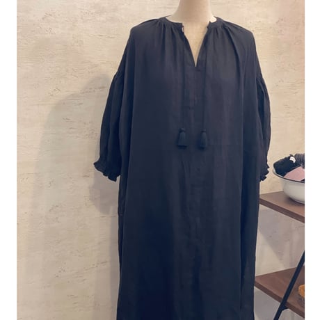 スキッパーギャザーワンピース