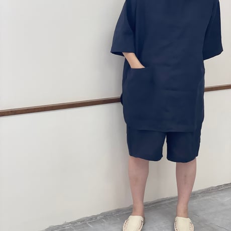 yuagari wear<linum>プルオーバーセットアップ（半袖短パン）