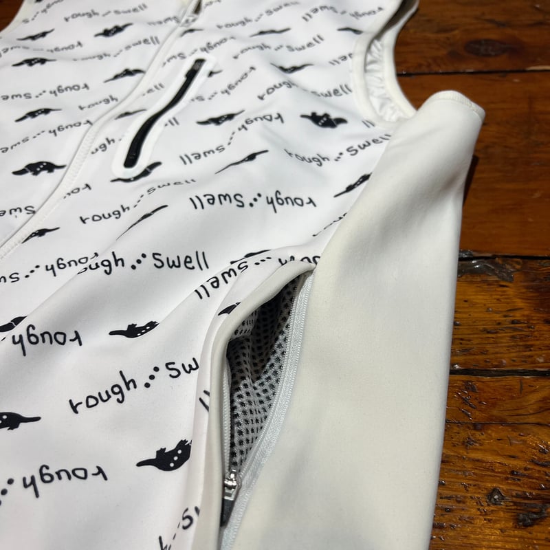 ROUGH&SWELLラフアンドスウェル 中綿 ロングパンツ オフホワイトXL