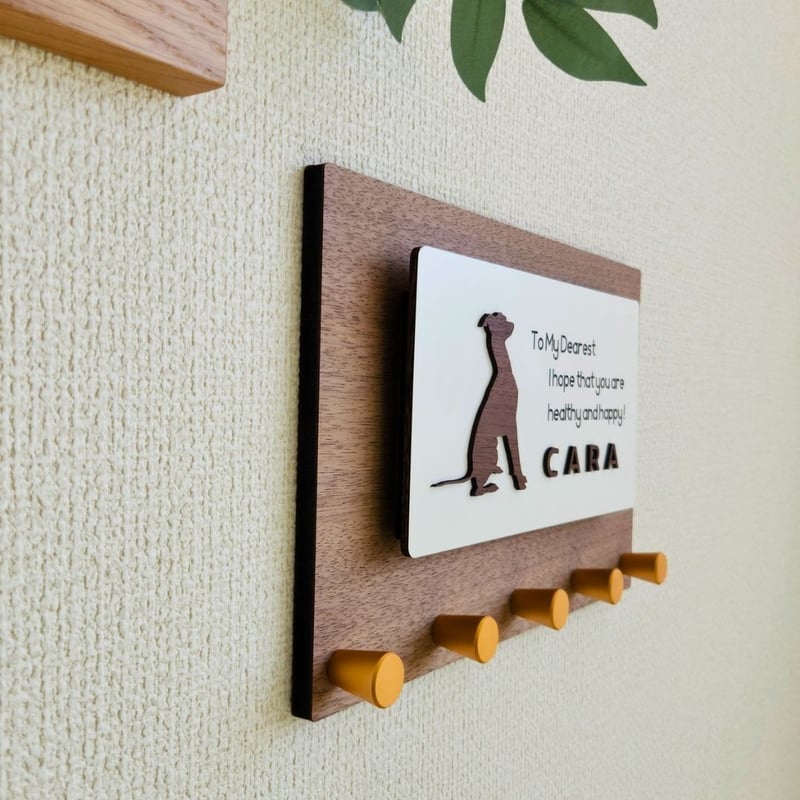 壁掛けプレート（アルミ3フック） | CARA BY SUGIMARU