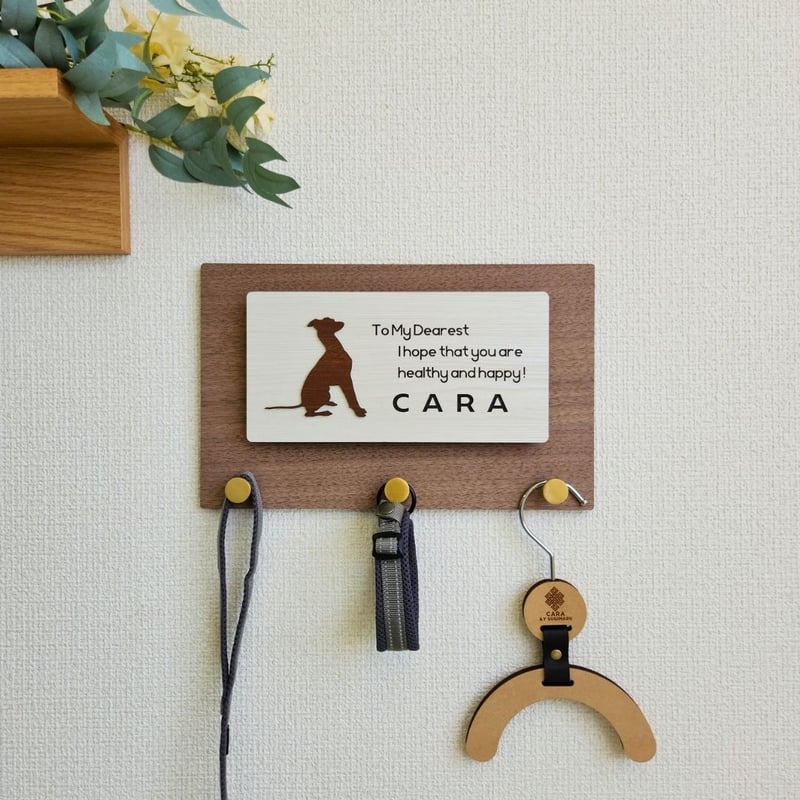 壁掛けプレート（アルミ3フック） | CARA BY SUGIMARU