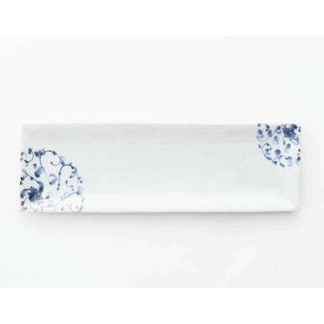 岡晋吾 天平長皿 菊唐草【ARITA PORCELAIN LAB（アリタポーセリンラボ）】
