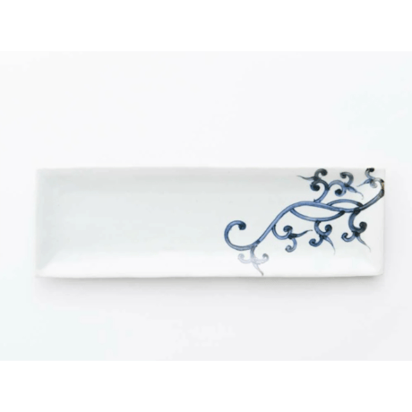 岡晋吾 天平長皿 竜唐草【ARITA PORCELAIN LAB（アリタポーセリンラボ）】