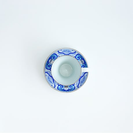 JAPAN BLUE ティーカップ＆ソーサー 古伊万里草花紋【ARITA PORCELAIN LAB（アリタポーセリンラボ）】