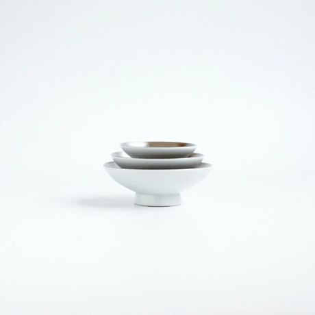 JAPAN AUTUMN 屠蘇器セット 屠蘇器 盃 3種 ゴールド・プラチナ 化粧箱入【ARITA PORCELAIN LAB（アリタポーセリンラボ）】