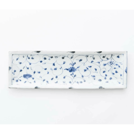 岡晋吾 天平長皿 染付万暦【ARITA PORCELAIN LAB（アリタポーセリンラボ）】