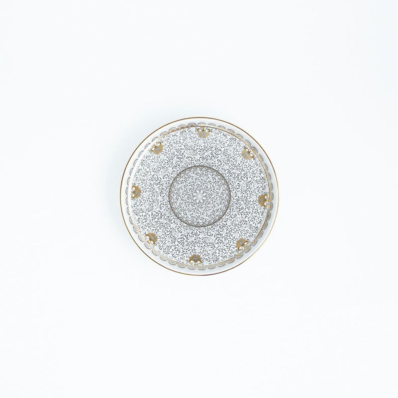 JAPAN EARTH 和皿 19cm 更紗 ゴールド【ARITA PORCELAIN LAB JAPAN EARTH 和皿 19cm 更紗 ゴールド【ARITA PORCELAIN LAB