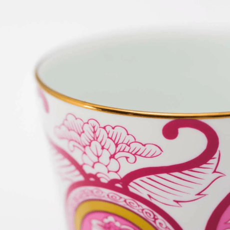 JAPAN AUTUMN ロックカップ 古伊万里草花紋 ワインレッド 【ARITA PORCELAIN LAB（アリタポーセリンラボ）】