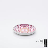 JAPAN AUTUMN 銘々皿 古伊万里草花紋 ワインレッド【ARITA PORCELAIN LAB（アリタポーセリンラボ）】