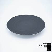 JAPAN SNOW フラットプレート L ブラック【ARITA PORCELAIN LAB（アリタポーセリンラボ）】