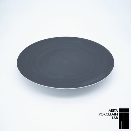 JAPAN SNOW フラットプレート L ブラック【ARITA PORCELAIN LAB（アリタポーセリンラボ）】