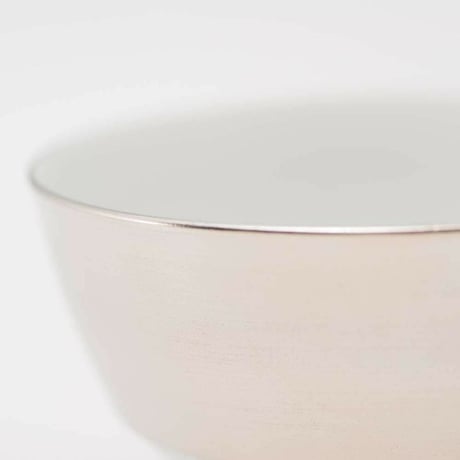JAPAN SNOW 段付飯碗 プラチナ 2個セット 化粧箱入【ARITA PORCELAIN LAB（アリタポーセリンラボ）】