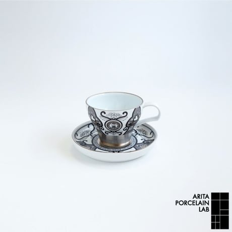 JAPAN SNOW ティーカップ＆ソーサー 古伊万里草花紋【ARITA PORCELAIN LAB（アリタポーセリンラボ）】