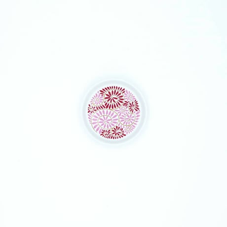 JAPAN AUTUMN 薬味皿 蛸唐草 ワインレッド【ARITA PORCELAIN LAB（アリタポーセリンラボ）】
