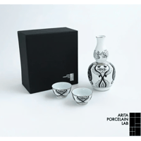 JAPAN SNOW フラットプレート L ブラック【ARITA PORCELAIN LAB（