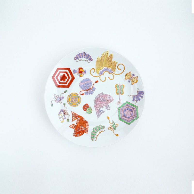 新弥左ヱ門 大皿 宝づくし 化粧箱入【ARITA PORCELAIN LAB（アリタ