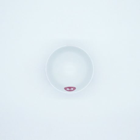 JAPAN AUTUMN 段付飯碗 古伊万里草花紋 ワインレッド【ARITA PORCELAIN LAB（アリタポーセリンラボ）】