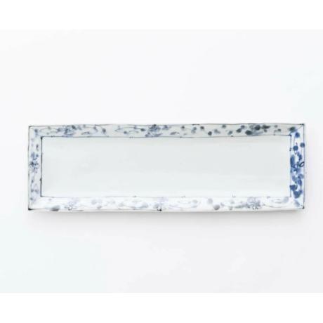 岡晋吾 天平長皿 牡丹唐草【ARITA PORCELAIN LAB（アリタポーセリンラボ）】
