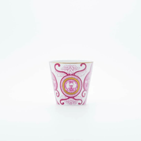 JAPAN AUTUMN ロックカップ 古伊万里草花紋 ワインレッド 【ARITA PORCELAIN LAB（アリタポーセリンラボ）】