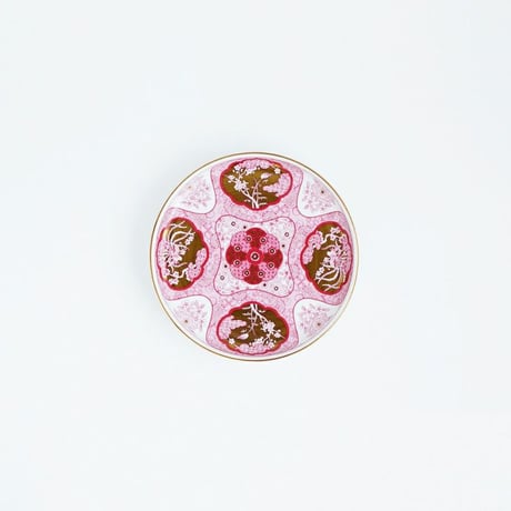 JAPAN SNOW 和皿 19cm 木甲桐紋（ブラック）（レッド）【ARITA PORCELAIN LAB（アリタポーセリンラボ）】