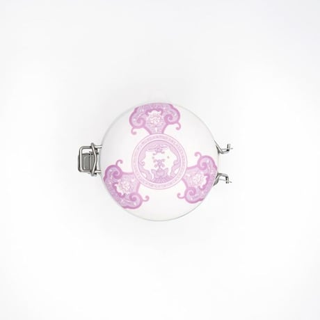JAPAN SNOW 密閉保存瓶 キャニスター ピンク 古伊万里草花紋 化粧箱入【ARITA PORCELAIN LAB（アリタポーセリンラボ）】