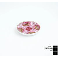 JAPAN AUTUMN 銘々皿 木甲桐紋 ワインレッド【ARITA PORCELAIN LAB（アリタポーセリンラボ）】