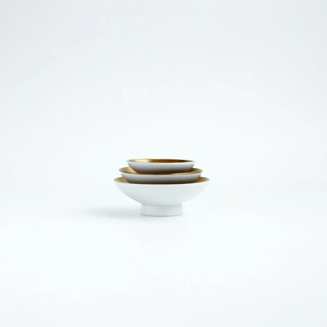 JAPAN AUTUMN 屠蘇器セット 屠蘇器 盃 3種 ゴールド・プラチナ 化粧箱入【ARITA PORCELAIN LAB（アリタポーセリンラボ）】