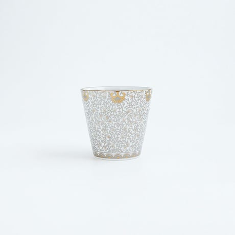 JAPAN EARTH ロックカップ 更紗 ゴールド【ARITA PORCELAIN LAB（アリタポーセリンラボ）】